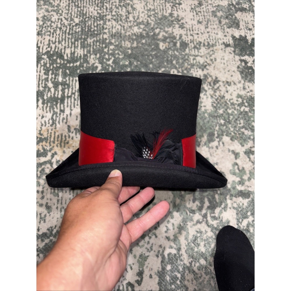 Bryan Michaels 100% Wool Authentic Tuxedo Top Hat Large Worn Once
